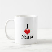 I Liebe (Herz) Nana Kaffeetasse (Links)
