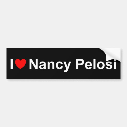 I Liebe (Herz) Nancy Pelosi Autoaufkleber (Vorne)