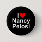I Liebe (Herz) Nancy Pelosi Button (Vorderseite)