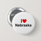 I Liebe (Herz) Nebraska Button (Vorne & Hinten)