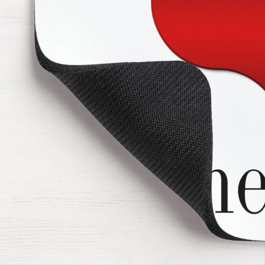 I Liebe (Herz) Nerds Mousepad (Ecke)