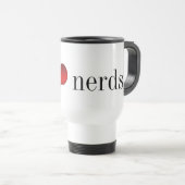 I Liebe (Herz) Nerds Tasse (VorderseiteRechts)