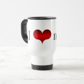 I Liebe (Herz) Nerds Tasse (Vorderseite Links)