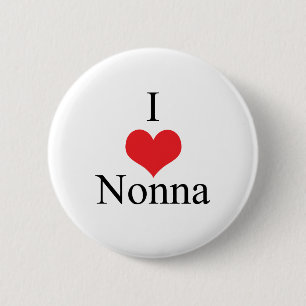 I Liebe (Herz) Nonna Button