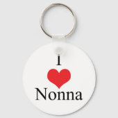 I Liebe (Herz) Nonna Schlüsselanhänger (Vorderseite)