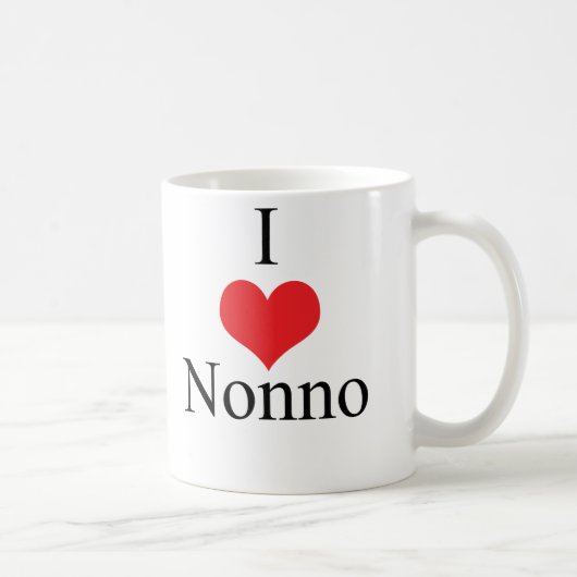 I Liebe (Herz) Nonno Kaffeetasse (Rechts)