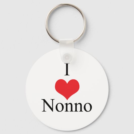 I Liebe (Herz) Nonno Schlüsselanhänger (Vorderseite)