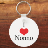 I Liebe (Herz) Nonno Schlüsselanhänger (Vorderseite)