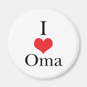 I Liebe (Herz) Oma Magnet