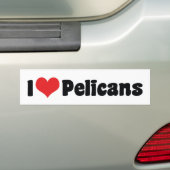 I Liebe Herz Pelicans - Pelican Lover Autoaufkleber (Auf Auto)