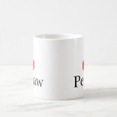 I Liebe (Herz) Pepaw Kaffeetasse (Mittel)