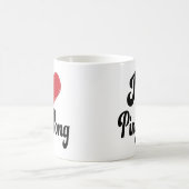 I Liebe(Herz) Ping Pong Kaffeetasse (Mittel)
