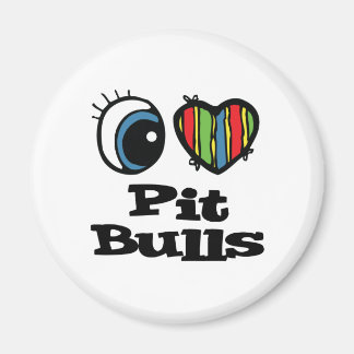 I Liebe (Herz) Pit Bulls Magnet