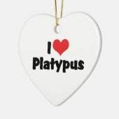 I Liebe Herz Platypus Keramikornament (Links)