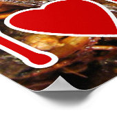 I Liebe (Herz) Poster (Ecke)
