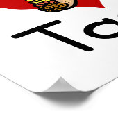 I Liebe (Herz) Poster (Ecke)