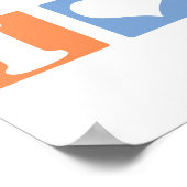 I Liebe (Herz) Poster (Ecke)