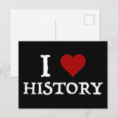 I Liebe (Herz) Postkarte (Vorne/Hinten)