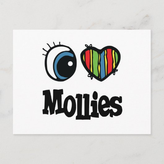 I Liebe (Herz) Postkarte (Vorderseite)
