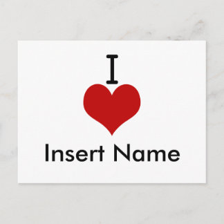 I Liebe (Herz) Postkarte
