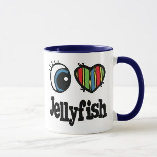 I Liebe (Herz) Quallen Tasse