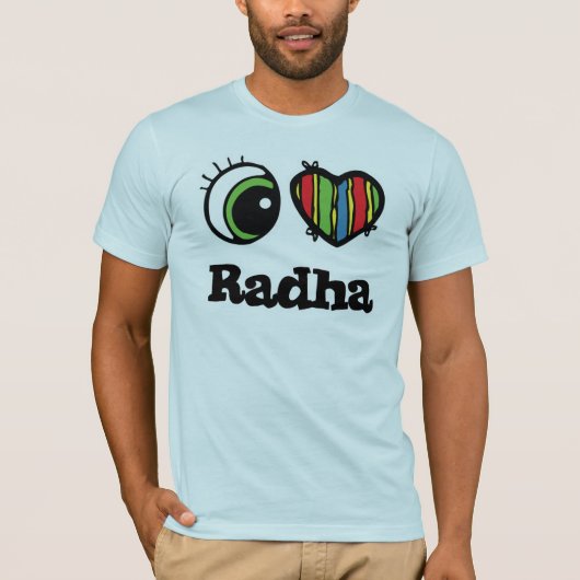 I Liebe (Herz) Radha T-Shirt (Vorderseite)