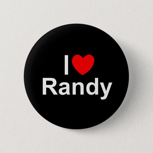 I Liebe (Herz) Randy Button (Vorderseite)