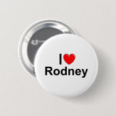 I Liebe (Herz) Rodney Button (Vorne & Hinten)