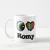 I Liebe (Herz) Romy Kaffeetasse (Links)