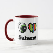 I Liebe (Herz) Sabena Tasse (Links)