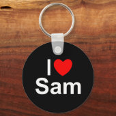 I Liebe (Herz) Sam Schlüsselanhänger (Vorderseite)
