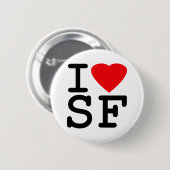 I Liebe-Herz San Francisco Button (Vorne & Hinten)