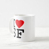 I Liebe-Herz San Francisco Kaffeetasse (Vorderseite Links)