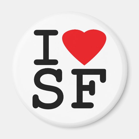 I Liebe Herz San Francisco Magnet (Vorne)