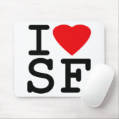 I Liebe-Herz San Francisco Mousepad (Mit Mouse)