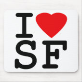 I Liebe-Herz San Francisco Mousepad (Vorne)