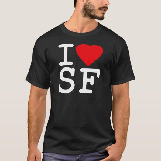 I Liebe-Herz San Francisco T-Shirt (Vorderseite)
