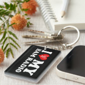 I Liebe (Herz) Schlüsselanhänger (Vorderseite rechts)