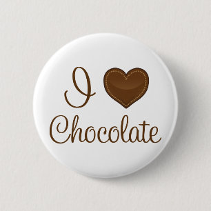 I Liebe-Herz-Schokoladen-Geschenk Button