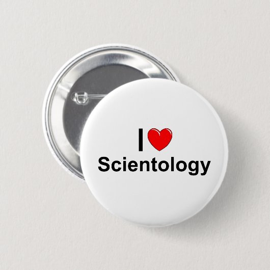 I Liebe(Herz) Scientology Button (Vorne & Hinten)
