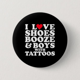 I Liebe (Herz) Scute Ss Niedlich Sss Booze & amp;  Button