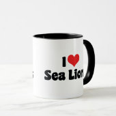 I Liebe Herz-See-Löwen Tasse (VorderseiteRechts)