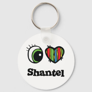I Liebe (Herz) Shantel Schlüsselanhänger