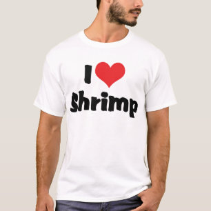 I Liebe Herz Shrimp - Seefutter Lover T-Shirt