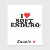 I Liebe/Herz Soft Enduro Aufkleber (Blatt)