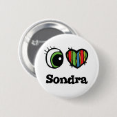 I Liebe (Herz) Sondra Button (Vorne & Hinten)