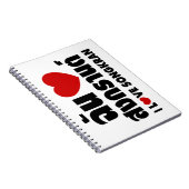 I Liebe (Herz) Songkran Notizblock (Rechte Seite)