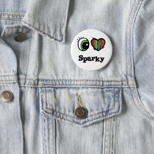 I Liebe (Herz) Sparky Button (Beispiel)