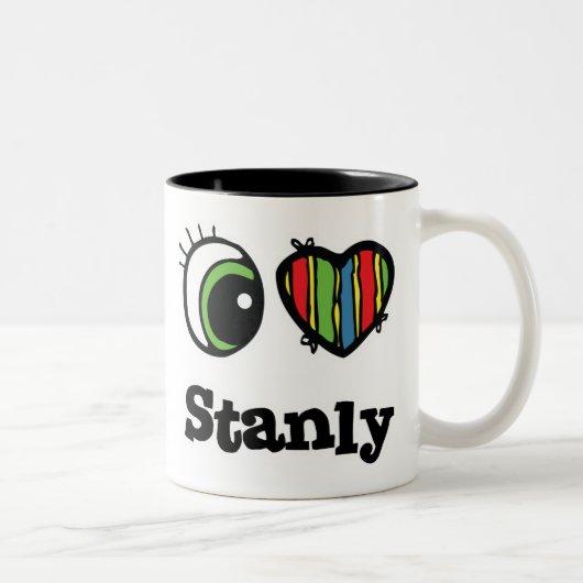 I Liebe (Herz) Stanly Zweifarbige Tasse (Rechts)
