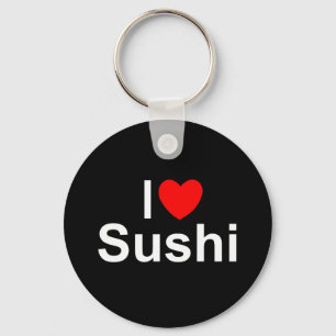 I Liebe (Herz) Sushi Schlüsselanhänger